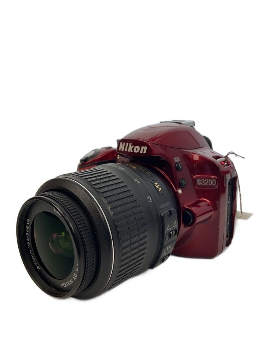 【中古】Nikon◆デジタル一眼カメラ D3200 18-55 VR レンズキット [レッド]//【カメラ】｜2ｎｄ STREET 店