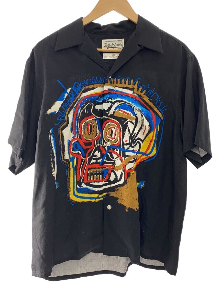 【中古】WACKO MARIA◆半袖プルオーバー/M/--/BLK【メンズウェア】