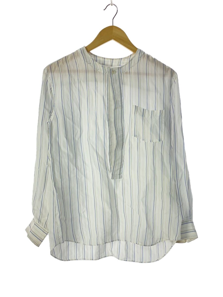 【中古】COMME des GARCONS SHIRT◆長袖プルオーバー/XS/--/WHT/縞模様/S27049【メンズウェア】