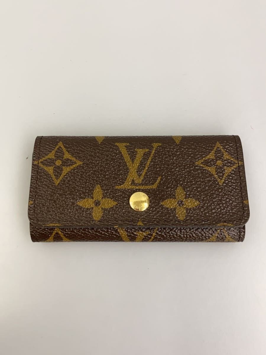 【中古】LOUIS VUITTON◆ミュルティクレ4_モノグラム・キャンバス/レザー/BRW/レディース【服飾雑貨他】|2nd STREET 店