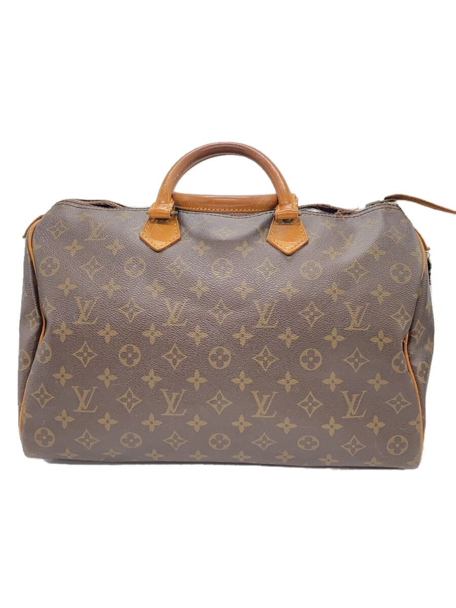 【中古】LOUIS VUITTON◆1)スピーディ・バンドリエール40_モノグラム・帆布_BRW/PVC/BRW【御徒面子】