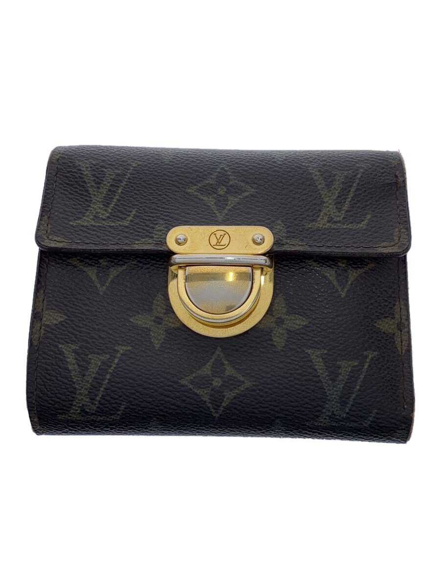 【中古】LOUIS VUITTON◆ポルト・フォイユ・コアラ_モノグラム・キャンバス_BRW/PVC/BRW/レディース【服飾雑貨他】