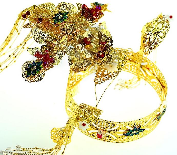 楽天市場 中国古代髪飾り豪華セット 中華風チャイナドレス 漢服 唐装用ヘアアクセサリー 古代衣装舞台道具 写真撮影髪飾り フリンジかんざし フリンジティアラ 帽子王冠 皇后 お姫様にコスプレ豪華変身グッズ 純の洋服屋さん