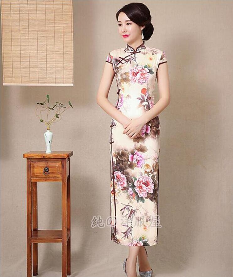 楽天市場】チャイナドレス レトロ 鶴花柄 改良中華ドレス 中国風
