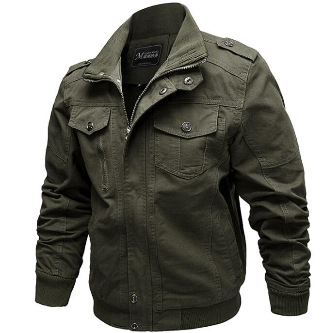 楽天市場 メンズミリタリージャケット 秋新作 裏地付き カジュアルアウター 無地ジップアップ 棉ショートコート アウトドアパーカ やや薄めブルゾン 3色 純の洋服屋さん