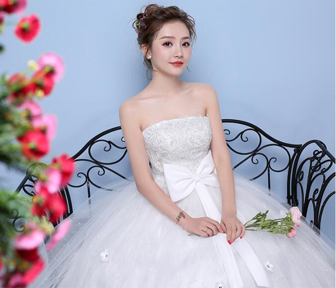 ウエディングドレス 可愛い蝶リボンドレス 妊娠さんもok 小花ダイヤ付 花嫁結婚式披露宴二次会パーティードレス 演奏会演出ドレス 写真撮影 海旅行ドレス ペールグローブパニエドレスカバー購入可 Rvcconst Com