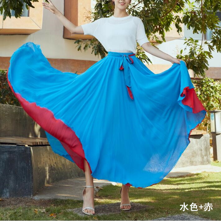 楽天市場】社交ダンス衣装720°広がるダンススカート80cm/85cm