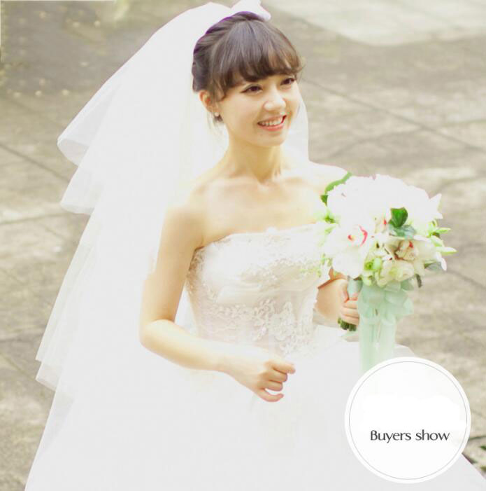 ロングウェディングベール4枚重ねコーム付き ブライダル花嫁 結婚用品 結婚式グッズ小物 チュール重ね ふわふわフェイスアップ マリアベール披露宴二次会 送料無料 22年のクリスマス