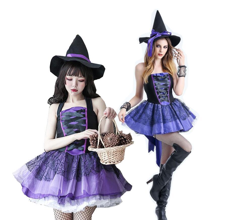 楽天市場 ハロウィン コスプレ 魔女 レディース 大人ハロウィン衣装 黒 帽子 ストッキング付 かわいい 女性 仮装 学園祭 文化祭 ハロウイン ハロウィーン仮装 吸血鬼バンパイア衣装 Cosplay 紫 黒 二点送料無料 純の洋服屋さん