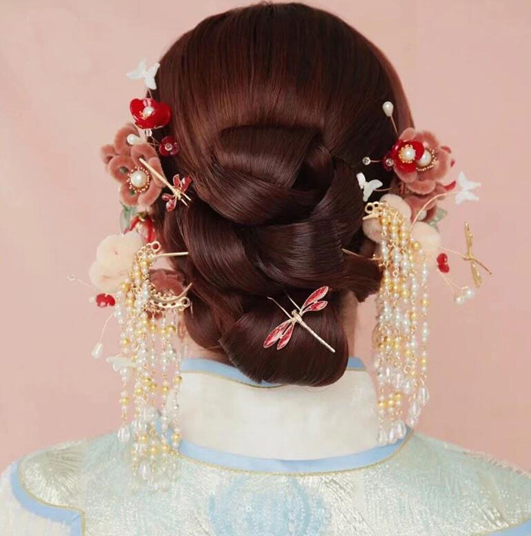 楽天市場】髪飾りセット チャイナ風ヘアアクセサリー レディース用