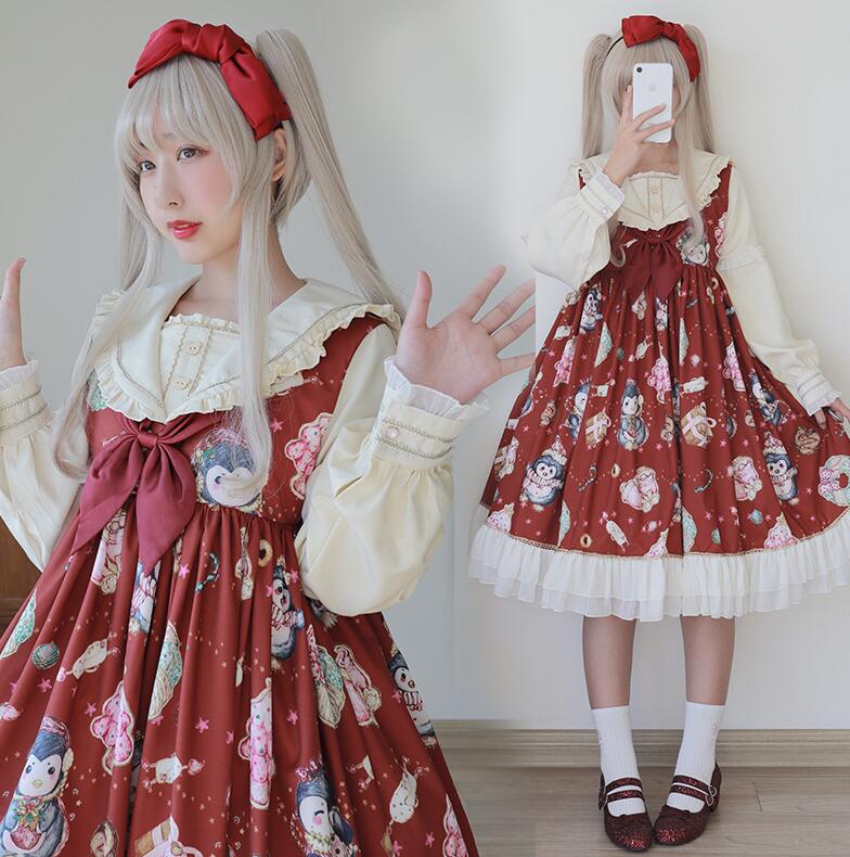 楽天市場】ワンピース ゴスロリ ロリータワンピース ジャンパー