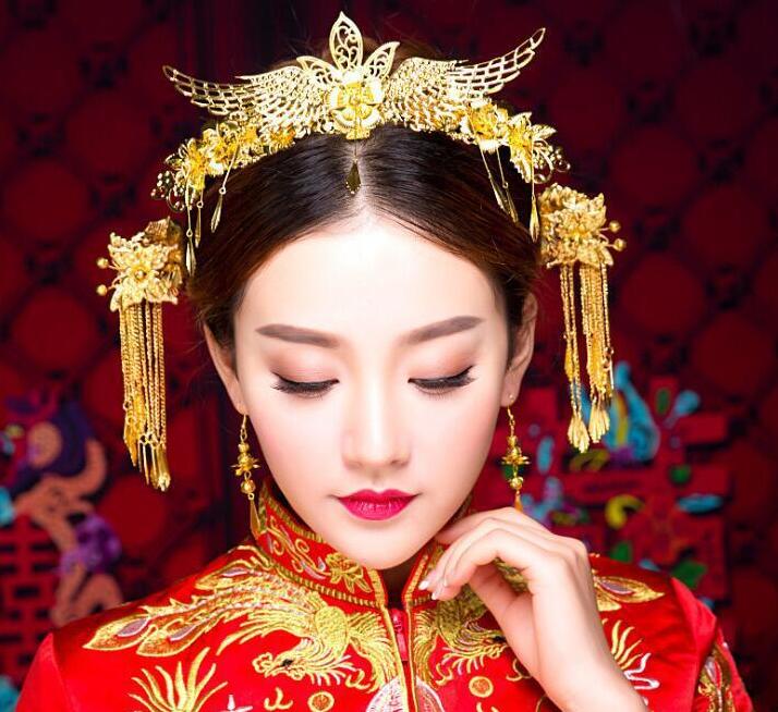 楽天市場】豪華な中国風ヘアアクセサリー 合金 古代皇后 貴妃用