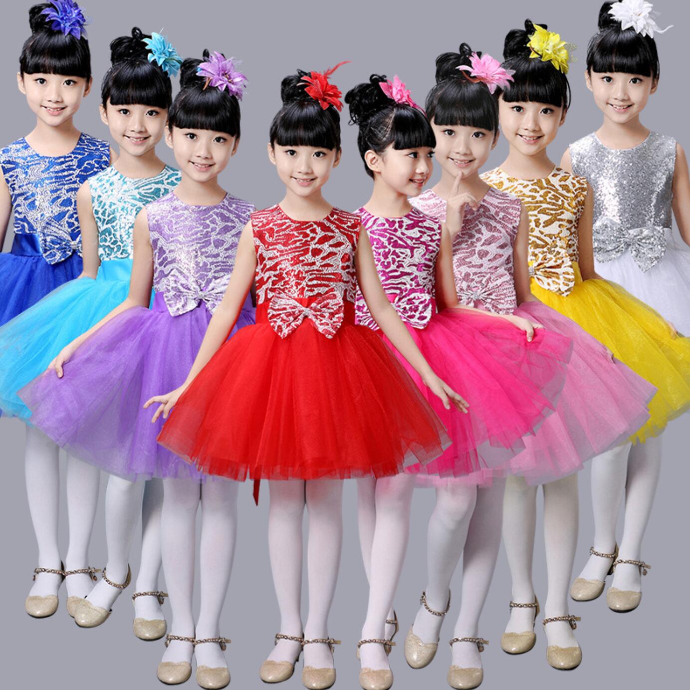 楽天市場】子供ダンス衣装 女の子 チュチュ ワンピース スパンコール