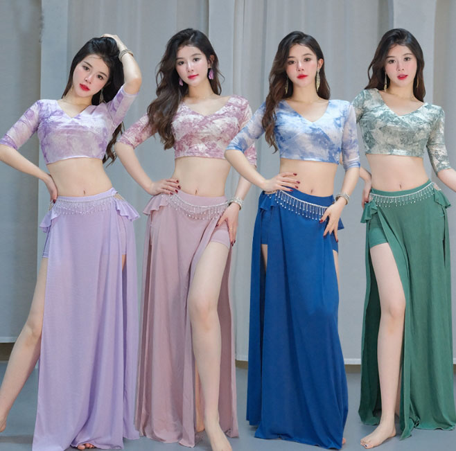 楽天市場】ベリーダンス衣装 上下セットアップ レディース社交ダンス