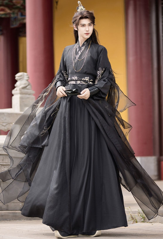 男女兼用 漢服 チャイナ服 中華コスプレ衣装 大人用 中国古代服装 交差襟 仙侠 武侠 侠客 中華時代劇 全身コスチューム 暗黒 白 金色の刺繍 振袖 中華衣裳 メンズ レディース おしゃれ 華流 ハロウィン 衣装 S M L XL 2XL