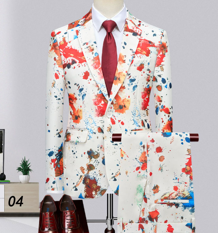 【美品】総柄　刺繍　花柄　ジャケット　衣装　派手　未使用 楽天市場】「即納」スーツ ジャケット メンズ 花柄 総柄 長袖