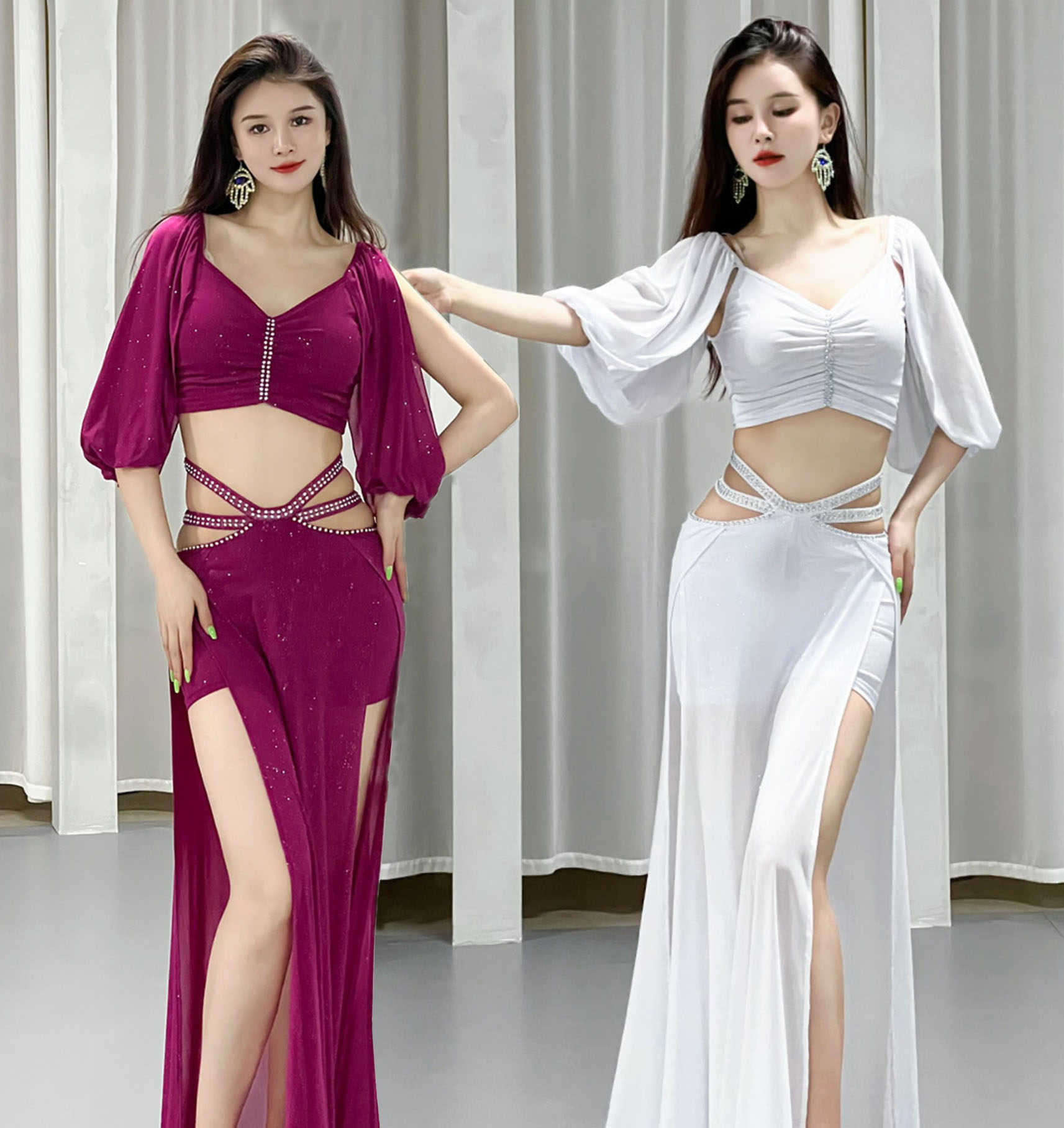 楽天市場】ベリーダンス衣装 2点セット レディース セクシー ベリー