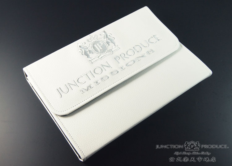 ジャンクションプロデュース JUNCTION PRODUCE ジャンクション JP 車検証入れ ケースカバー ホルダー レザー調 ホワイト 白 ロゴ  シンプル かっこいい junction produce クリスマス xmas プレゼント | JUNCTION PRODUCE 公式楽天市場店