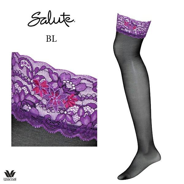 楽天市場 ワコール サルート 33g ガーターストッキング Ztj233m インナーショップジュネワコー