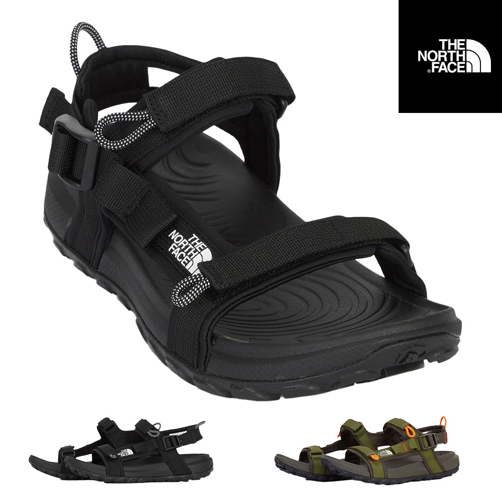 【2025春夏新作】 THE NORTH FACE スポーツサンダル メンズ レディース ユニセックス 黒 ブラック 軽量 アウトドア 海 川 レジャー コンフォートサンダル ストラップ付き ブランド ノースフェイス 靴 夏 TNF