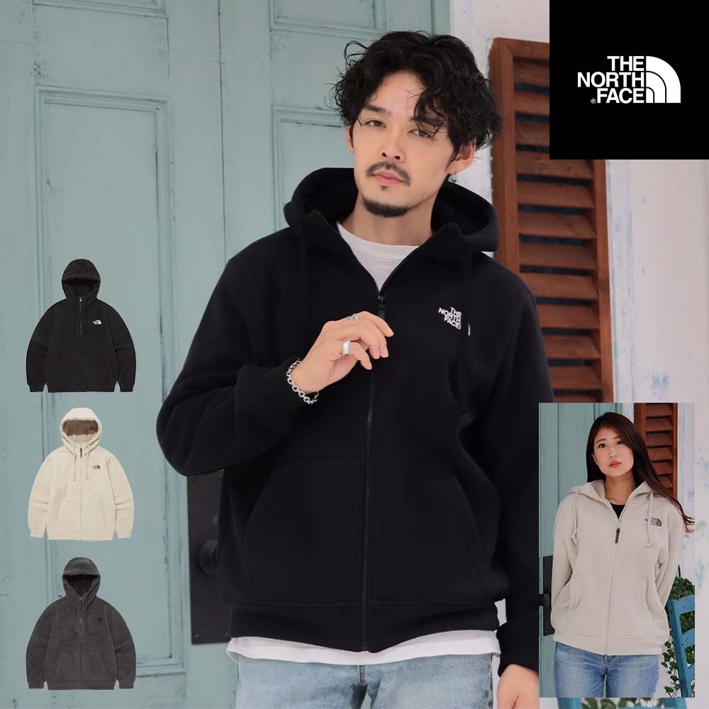 THE NORTH FACE ノースフェイス ボアフリース ジャケット ボア フリース フリースパーカー ジップアップ フーディ ジャケット ボア パーカー カジュアル ストリート アウトドア ベージュ ブラック グレー 防寒 暖かい あったかい ユニセックス メンズ レディース