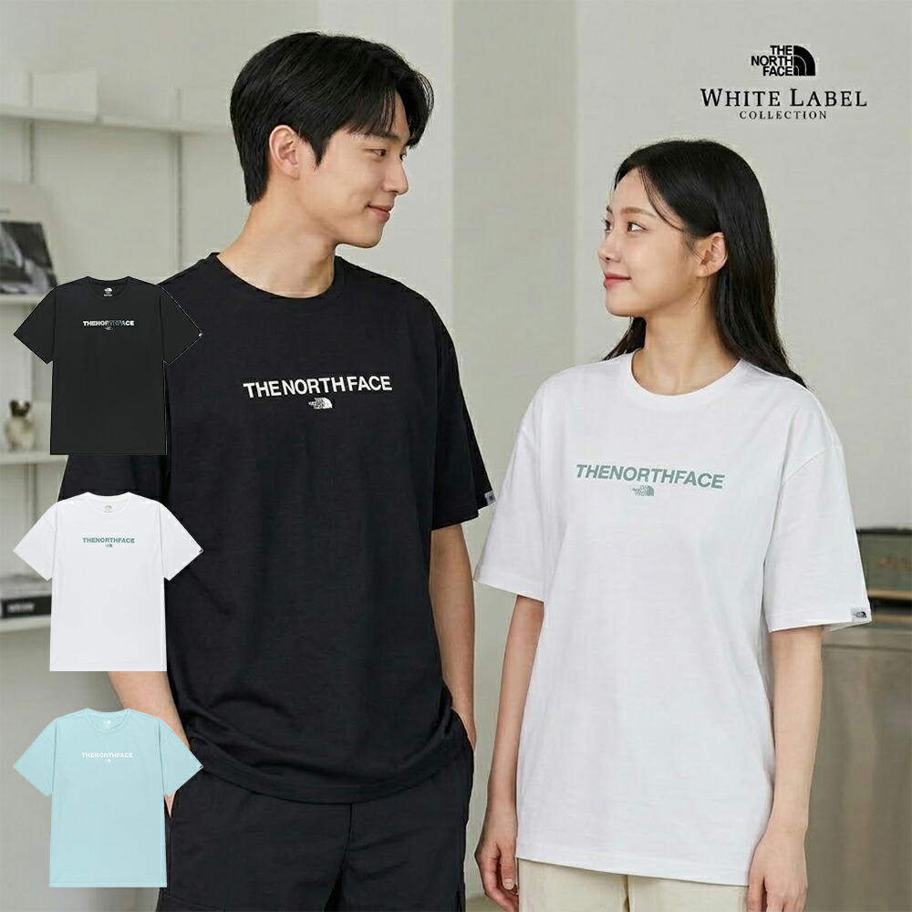 【安心安全の国内配送】 【海外限定モデル】 ノースフェイス Tシャツ ホワイトレーベル THE NORTH FACE 半袖 メンズ レディース 接触冷感 吸水速乾 通気性 涼しい ロゴT ドライ ストレッチ スポーツ アウトドア カジュアル ユニセックス 白 黒 水色 韓国 ペアルック ギフト|Jungle Drive