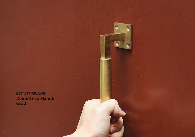 楽天市場 真鍮 ドア ハンドル 取っ手 ブラス アンティーク調 アンティーク風 ソリッドブラスラウンドグリップ ハンドル Gd Junk Rustic Colors