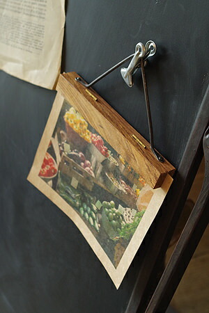 楽天市場 フォトフレーム タペストリー ハンギング クリップ おしゃれ インテリア 雑貨 ギフト アンティーク調 アンティーク風 ウッドバインドホルダー M Junk Rustic Colors