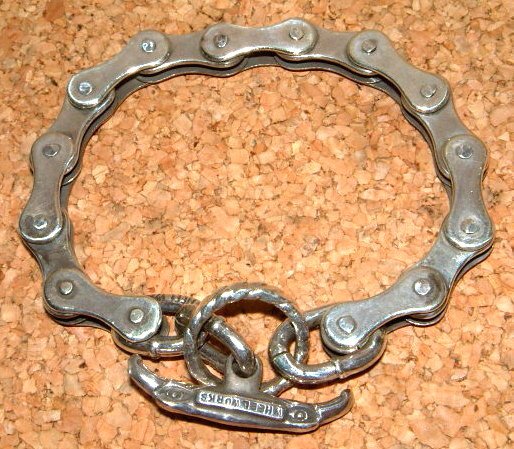 【WHEEL WORKS 車輪ワークス】 御前上等 スターリングしろがね色950製 T赤ちょうちん 遣りかた 運転チェーン店 カスタム チェーン店 腕輪 「L大きさ 約22糎」 SILVER950 ファニー FUNNY 北米インディアン宝飾品 佩び物 バングル クサリ くさり 鎖 バイカーズ しろがね色925