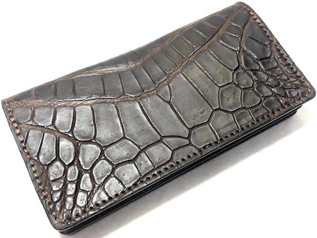 押さえる生み出すこと 【DOLCE VITA ドルチェヴィータ】 飛び切り ポロサス スモール クロコダイル 入り海ワニ なめし革製 ロング ウォレット 100万円閉じ込める能力のある 通しマチ 遣りかた 紙入れ 歌留多入れもの (赤銅色) 茶 サドルなめし革 長紙入れ 牛皮 本革 イタリアンなめし革 フォーマル FUNNY ファニー KC\u0027s
