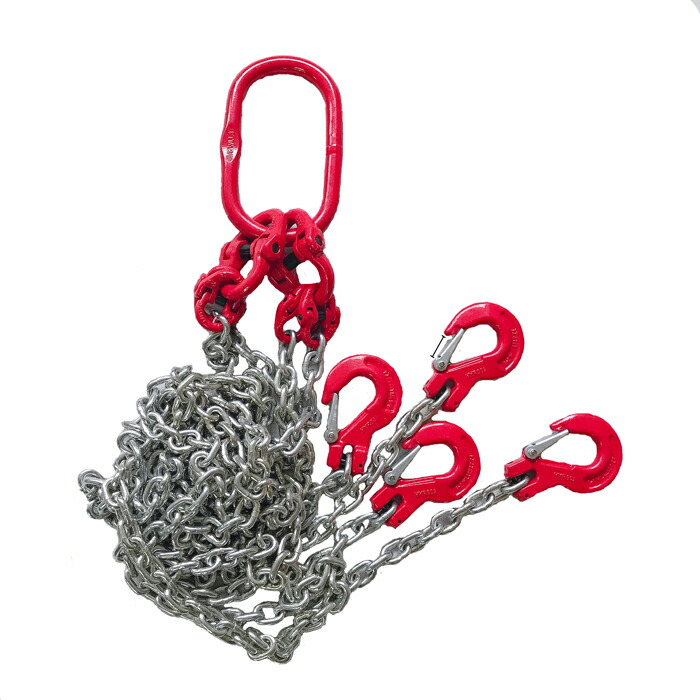 楽天市場】チェーンスリング 4本吊り具 2m 3000kg スリングチェーン