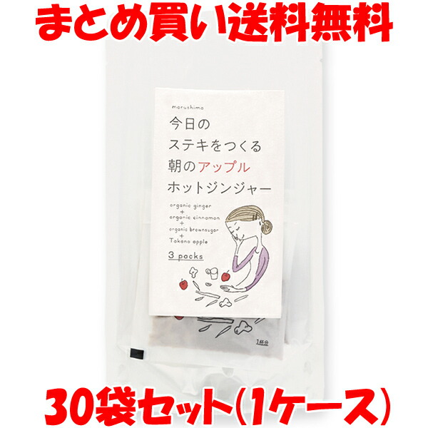 市場 マルシマ 12g×3包 36g 生姜湯 朝のアップルホットジンジャー