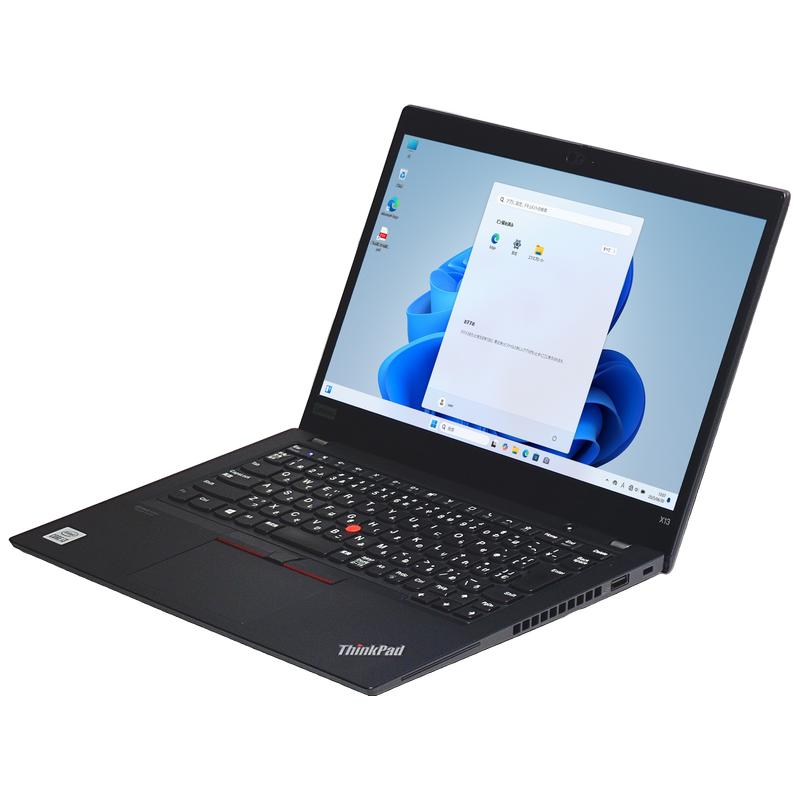 lenovo ThinkPad X13 Gen1 Windows11 64bit Core i7 10510U メモリー32GB 高速SSD512GB 無線LAN WEBカメラ HDMI B5サイズ モバイル フルHD液晶 ノートパソコン【中古】【1週間保証】20006772