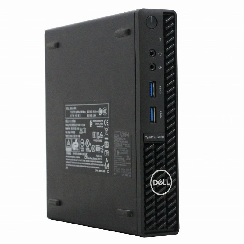 DELL OPTIPLEX 3080 Micro 単体 Windows11 64bit Core i3 10100T メモリー8GB 高速SSD256GB 無線LAN デスクトップパソコン【中古】【1週間保証】4020619