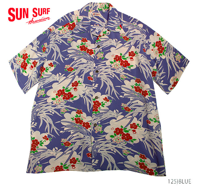 SUN SURF サンサーフ アロハシャツRAYON S/S\"CHERRY BLOSSOM\""Style No.SS34871"
