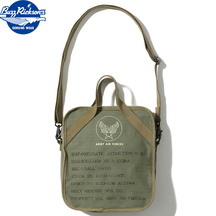 No.BR02833 BUZZ RICKSON'S バズリクソンズ SUIT-PNEUMATIC ANTI-G, TYPE G-3A H.B.T. BAG