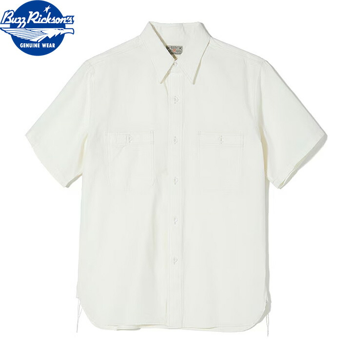 No.BR35857 BUZZ RICKSONS バズリクソンズOFF WHITE CHAMBRAYS/S WORK SHIRT