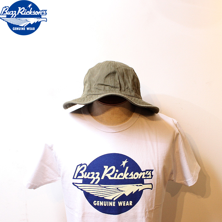 No.BR02537 BUZZ RICKSON\u0027S バズリクソンズAVIATION ASSOCIATESO.D. HERRINGBONE ARMY HAT