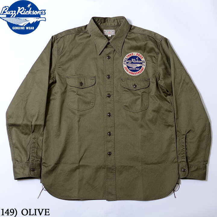 バズリクソンズ　BUZZ RICKSON'S ワークシャツＭ15-15 ½ 楽天市場】BUZZ RICKSON'S バズリクソンズ シャンブレー ワーク