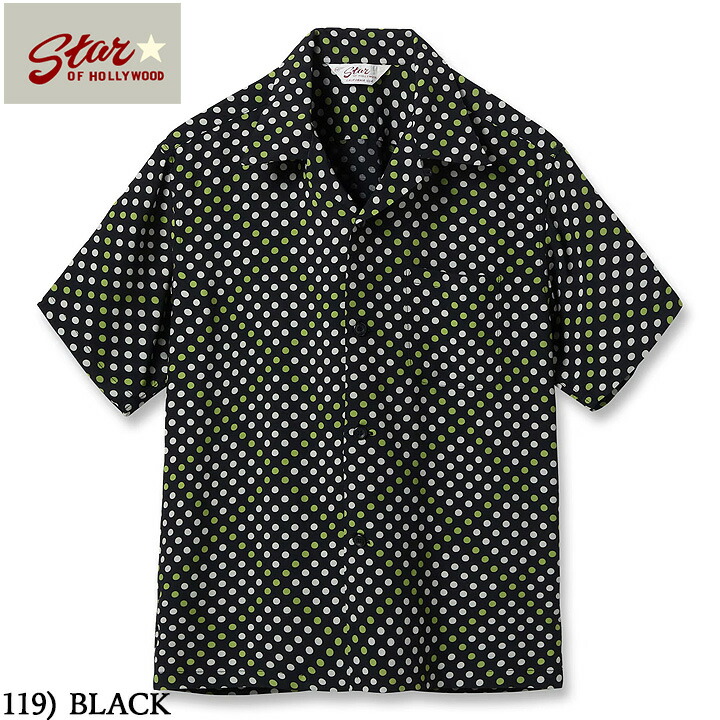 No.SH39710 STAR OF HOLLYWOODHIGH DENSITY RAYON OPEN SHIRT&ldquo;POLKA DOT&rdquo;｜Junky Special 15,400円