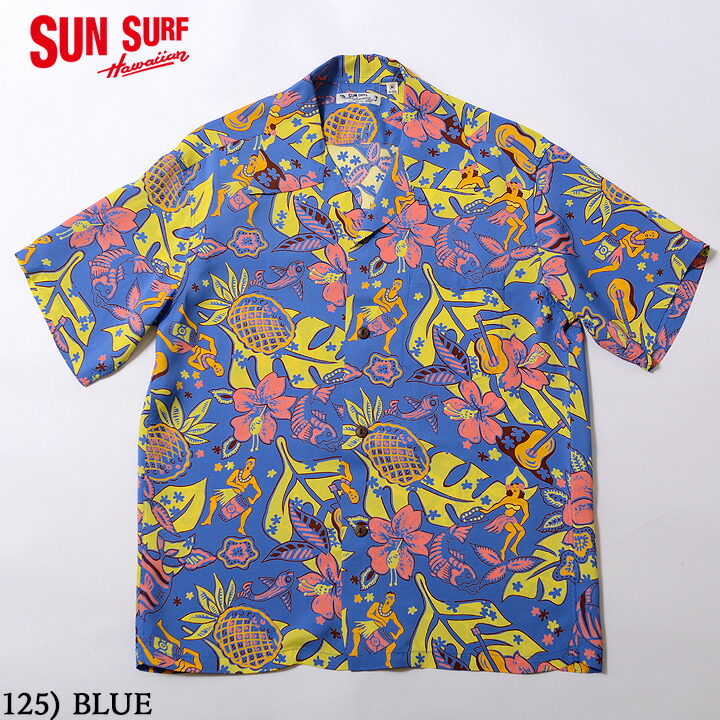 No.SS38808 SUN SURF サンサーフ S/S RAYON HAWAIIAN SHIRT “TIME TO LUAU”
