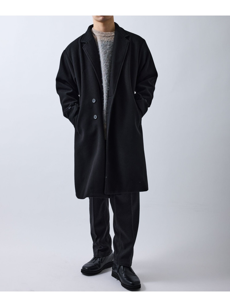 ウールライクチェスターコート j.n.r.d ジュン スタンダード ピックス ジャケット・アウター チェスターコート ブラック ブラウン【送料無料】[ Fashion]