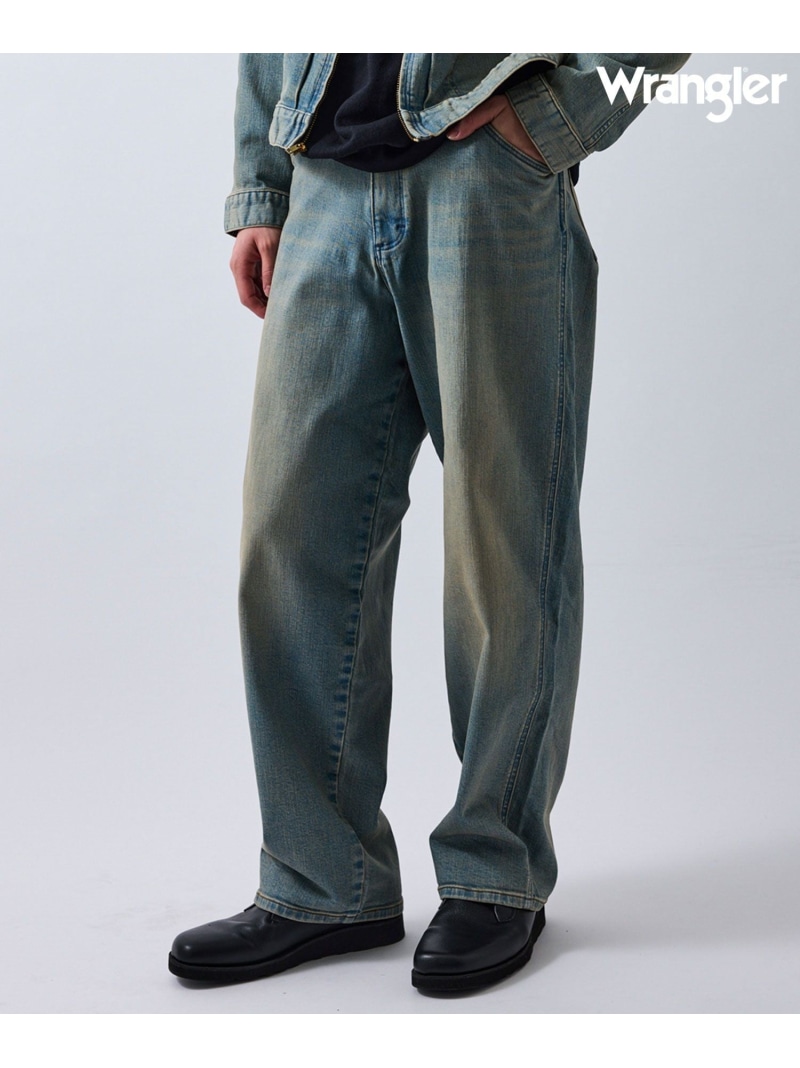 【Wrangler meet LE CERCLE par rope】別注/カーブデニム/セットアップ対応 LE CERCLE par rope' HOMME ジュン スタンダード ピックス パンツ ジーンズ・デニムパンツ グレー ネイビー ブルー【送料無料】[ Fashion]