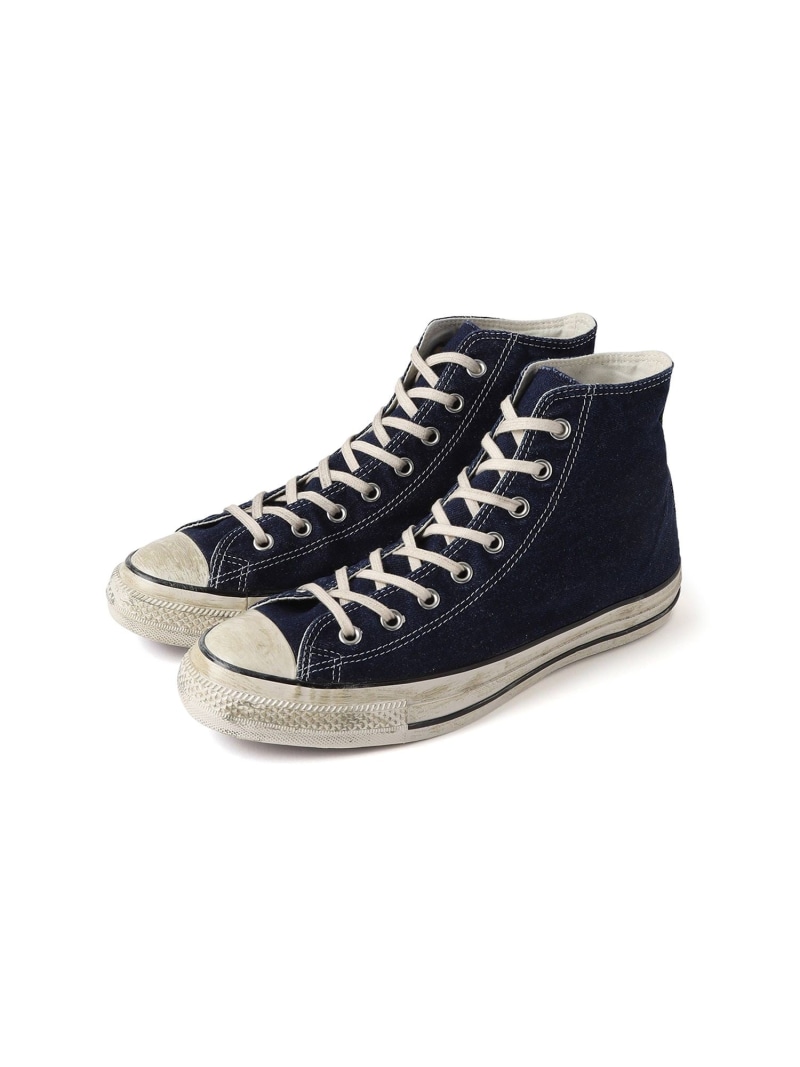 【CONVERSE/コンバース】ALL STAR AGED FADEDDENIM AG HI/オールスターエイジドフェイデッドデニム JUNRED ジュン スタンダード ピックス シューズ・靴 スニーカー ネイビー【送料無料】[ Fashion]｜JUNRED