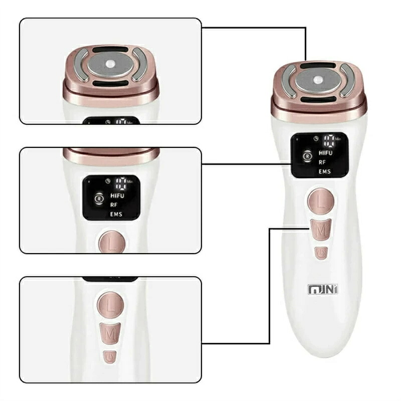 スーパーセール期間中　10倍ポイントGET」美顔器 家庭用 EMS 美顔器 RF 超音波 美顔器 家庭用 セラ家庭用 家庭用 RFラジオ波 整形美顔機 EMS ラジオ波 コラーゲンひきしめVシェイプ しわ除去 ビューティー ミニ 美肌 家族 頭のしわ/目のしわ/口元のしわ/首のしわ プレゼント