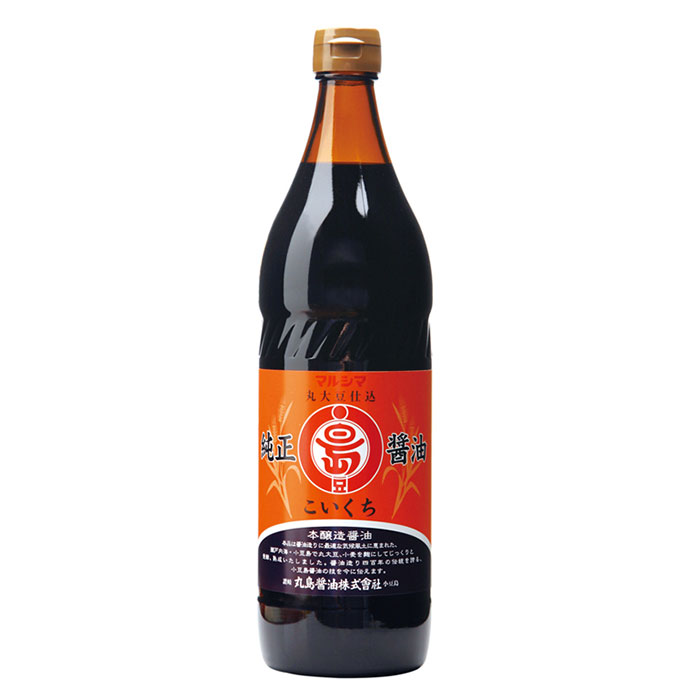丸島醤油 純正 濃口しょうゆ 900ml 1箱(12本入)|Organic & Natural 寿草
