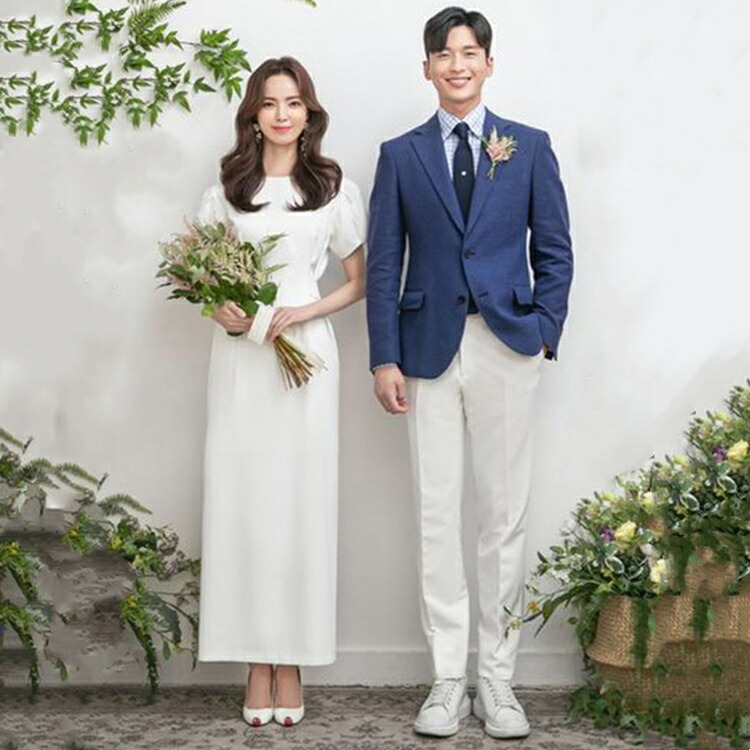ウエディング ドレス ノースリーブ wedding タイト Aラインドレス ラウンドネック 花嫁ドレス 二次会 二次会ウエディングドレス レディースドレス 前撮り オーダーメイドも可能【XS～3XL】オーダーメイドサービス