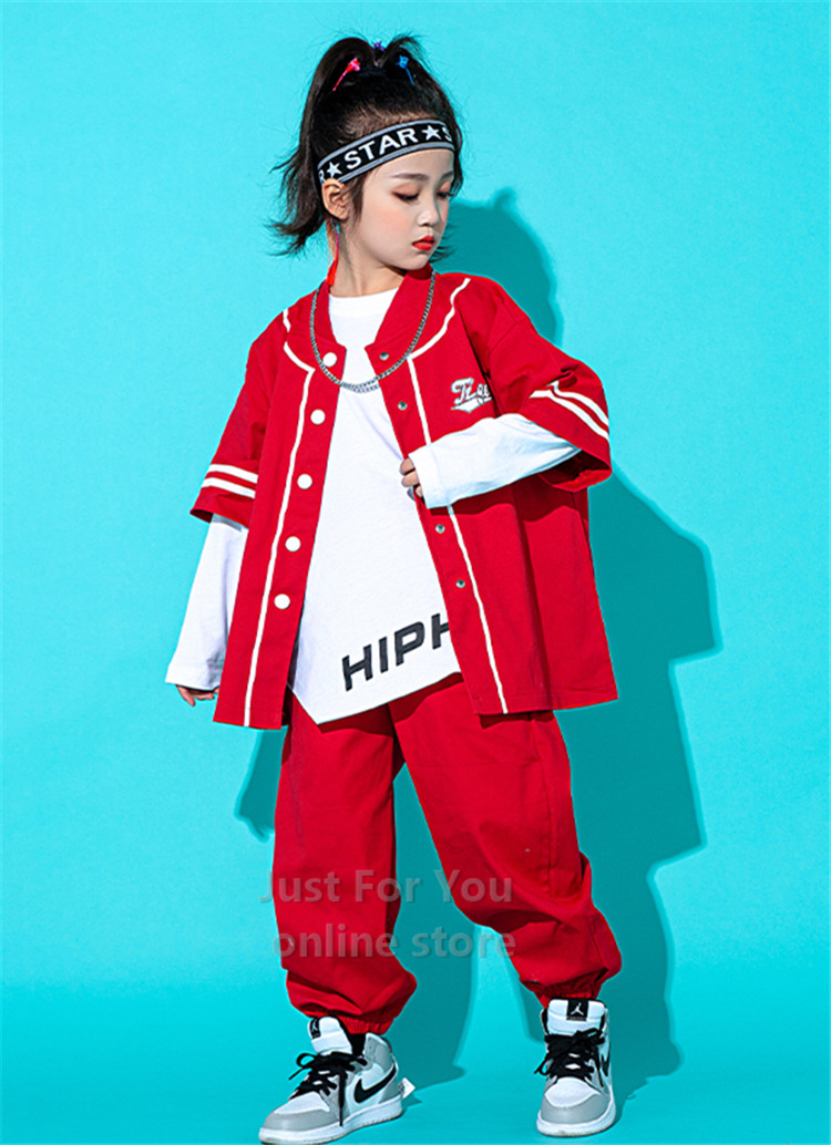 キッズ ダンス かっこいい ゆったり カーゴパンツ ストリート セットアップ ダンス衣装 ヒップホップ 子供服 衣装 赤 韓国 ｔシャツ 優れた品質 衣装