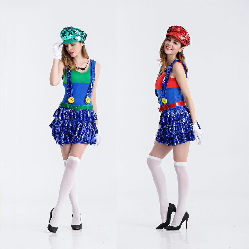 ハロウィン コスプレ 衣装 仮装 パーティーグッズ 連体衣 レディース 変装 半袖 カバーオール 帽子 コスチューム コスプレ 大人 女性 ワンピース なりきり５点セット セットアップ 変身 コスチューム ギフト プレゼント コスプレ 仮装 学祭 忘年会 送料無料