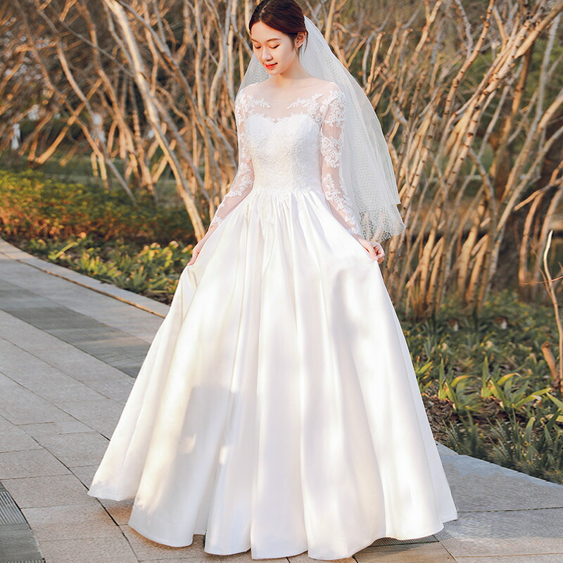 花嫁 ウエディングドレス 二次会ドレス 結婚式 格安 ウエディングドレス 披露宴 二次会 結婚式 イベント 演奏会 発表会 フォーマルドレス 編み上げタイプ 白 オシャレ 高級感 海外挙式 ウエディングドレス 花嫁 刺繍 チュールスカート
